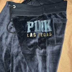 PINK velour pants